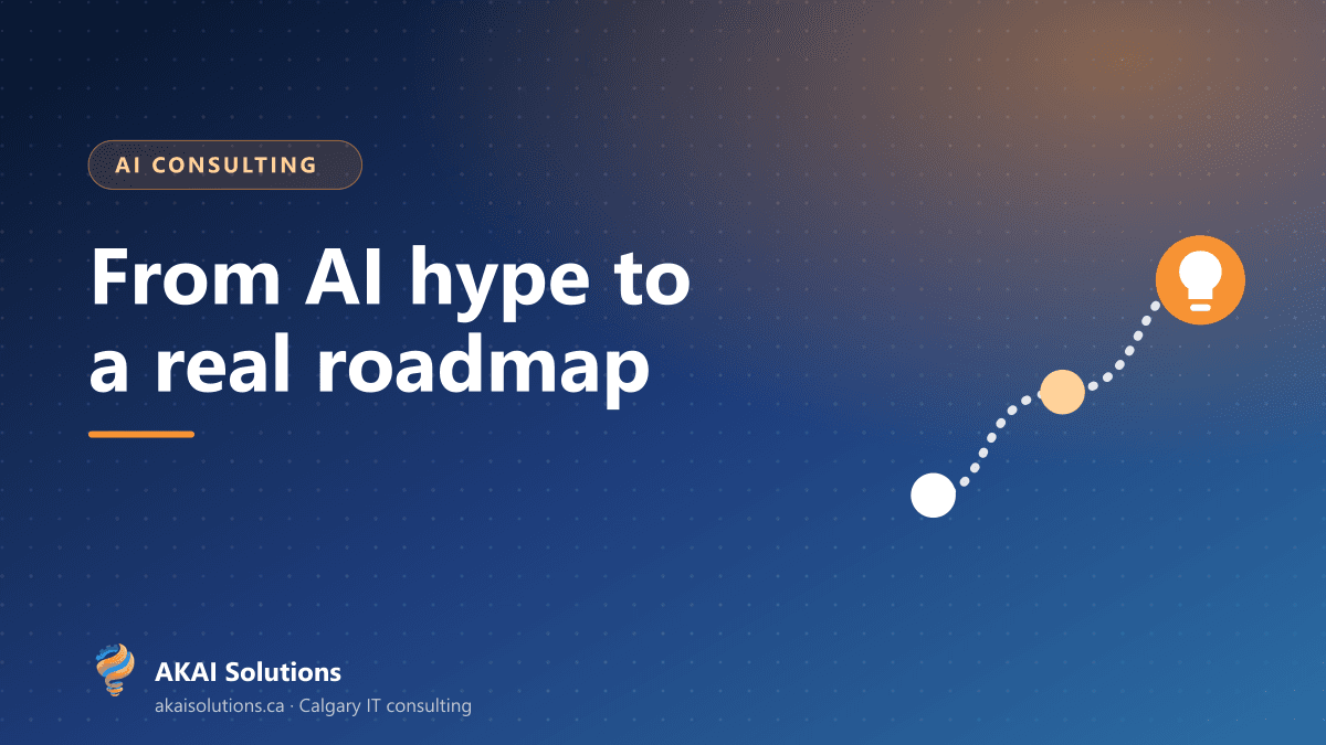 AI consultant mapping automation opportunities with a small business owner